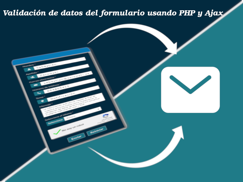 Validación de datos del formulario usando PHP y AJAX